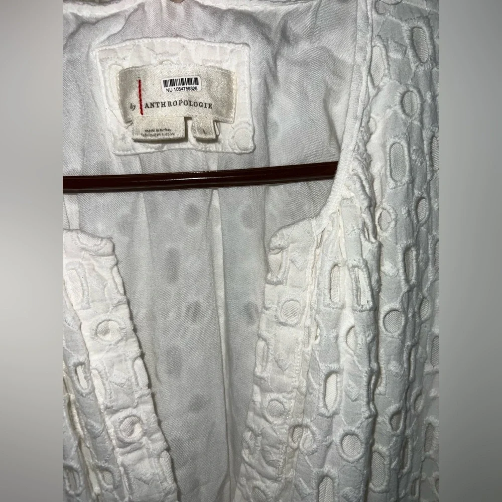 Anthropologie The Somerset White Eyelet Edition Mini Dress - Picture 3 of 4
